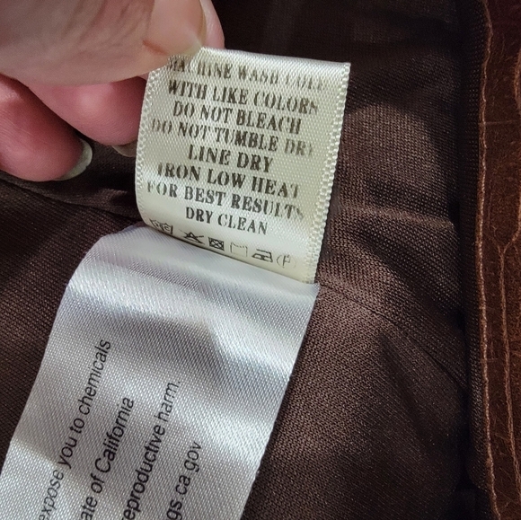 Love Riche Brown Faux Leather Croc Embossed Mini Skirt Size Large - Picture 11 of 13